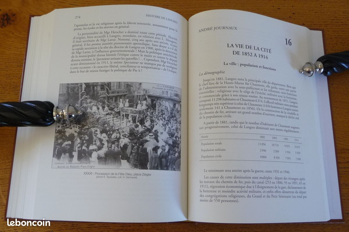 HISTOIRE DE LANGRES des Origines à nos Jours (La Vie d'une Cité) André Journaux - Hubert Flammarion - Michel Guyard - Roland May - Georges Viard (image 5)