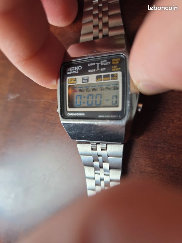 Seiko A129-5000 Chronographe Digital Vintage 1978 - Tout 