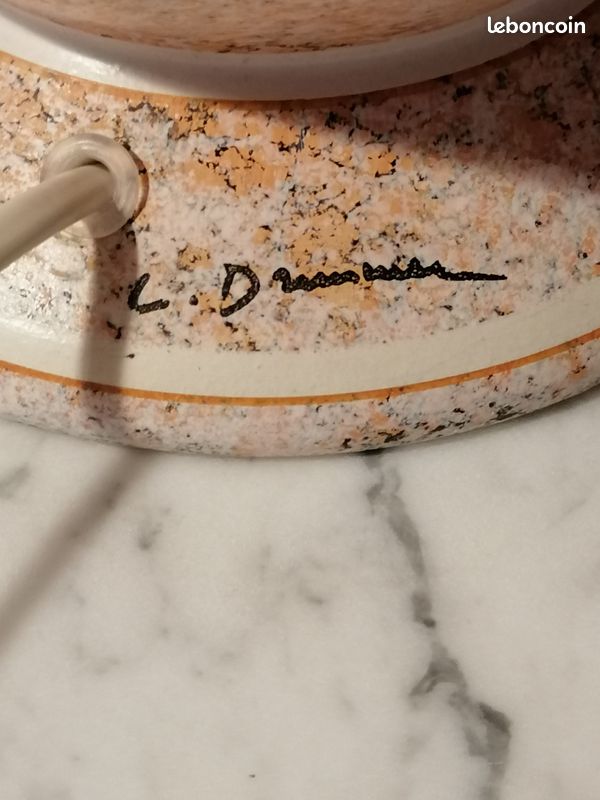 LAMPE A POSER Signée PAR L. DRIMMER (image 3)