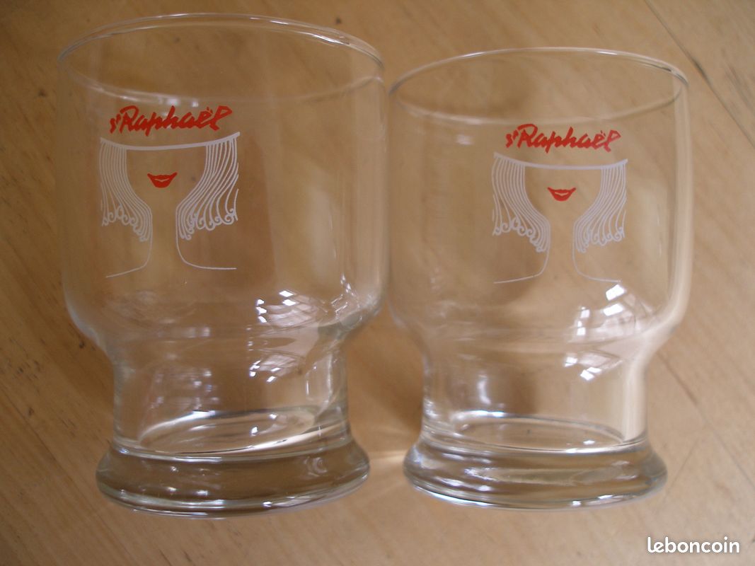 Seau à glaçons en verre ST RAPHAEL QUINQUINA vintage
