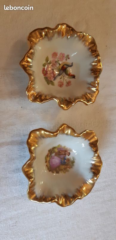 2 petits vide poches porcelaine Limoges (image 1)