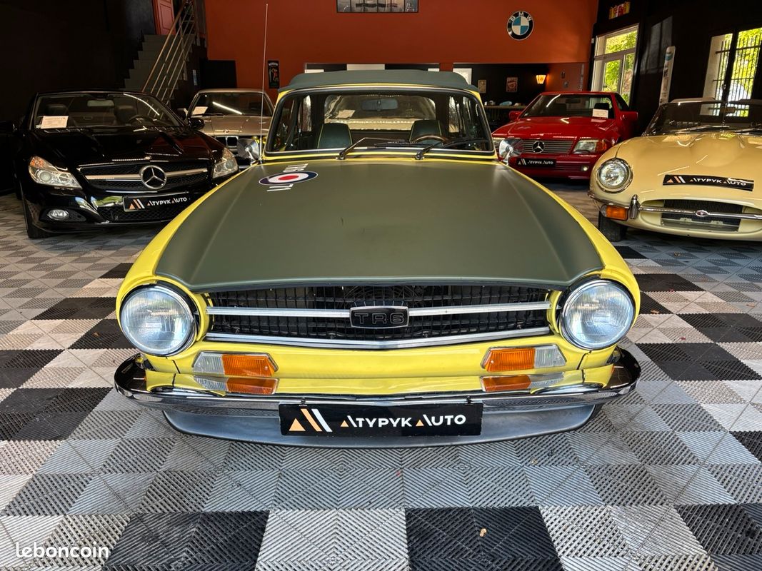 Roadster anglais Triumph TR6 2,5 6 cylindres double Carburateurs Stromberg, très belle look unique (image 2)