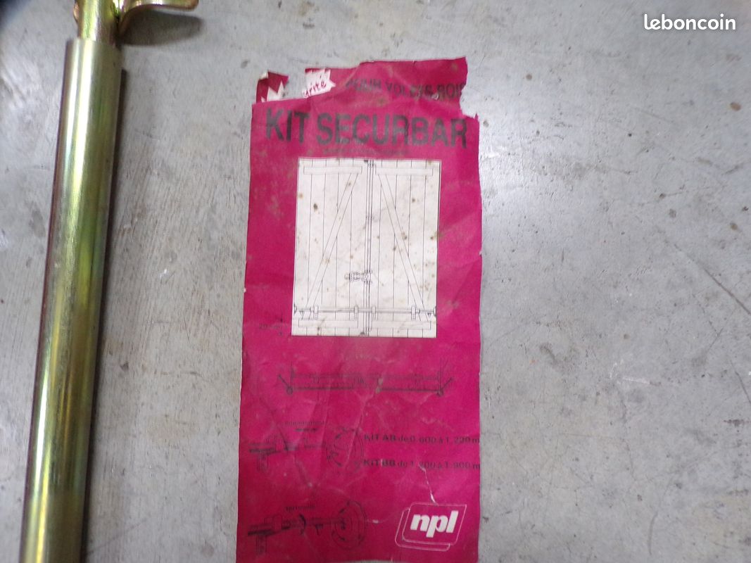 2 kits barres de sécurité "Securbar" pour volets battants - neufs (image 3)
