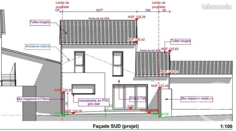 Terrain 171 m² Valence