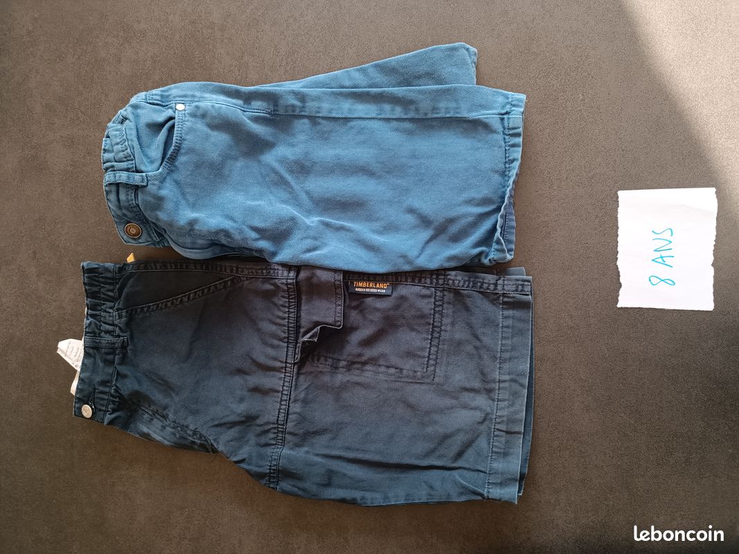 2 shorts en toile épaisse Garçon 8 ANS (image 1)