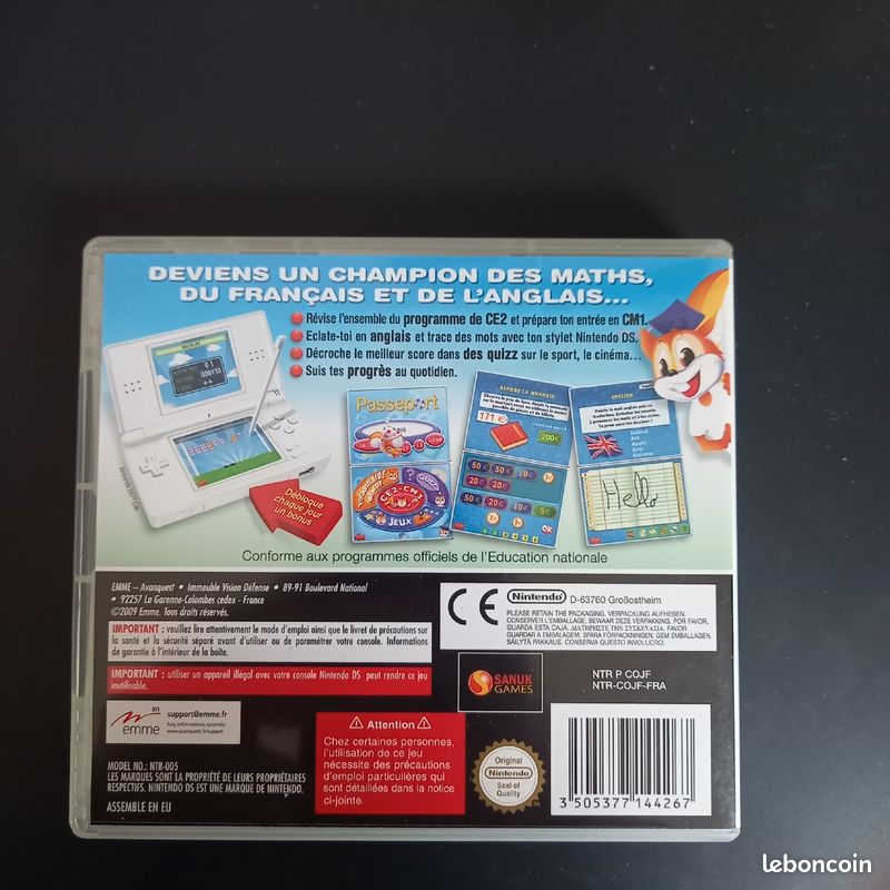 Jeux Nintendo DS (passeport 8/9ans) (image 3)