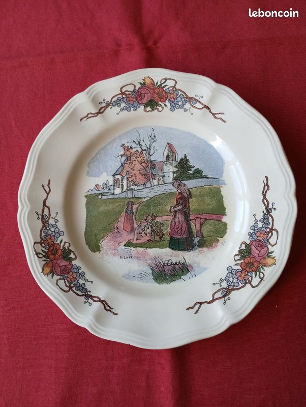 Service à dessert : Obernai Faïenceries Sarreguemines (image 7)