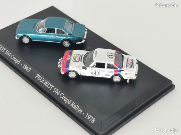 Miniature Peugeot 504 VG Coupé Rallye Safari 1978 - Altaya 1/43 - État Neuf