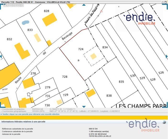 Terrain 1299 m² · à Villers-la-Ville · 1 299 m² · 56 200 €