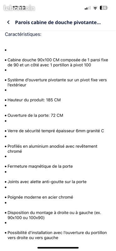 Parois de douche neuve (image 4)