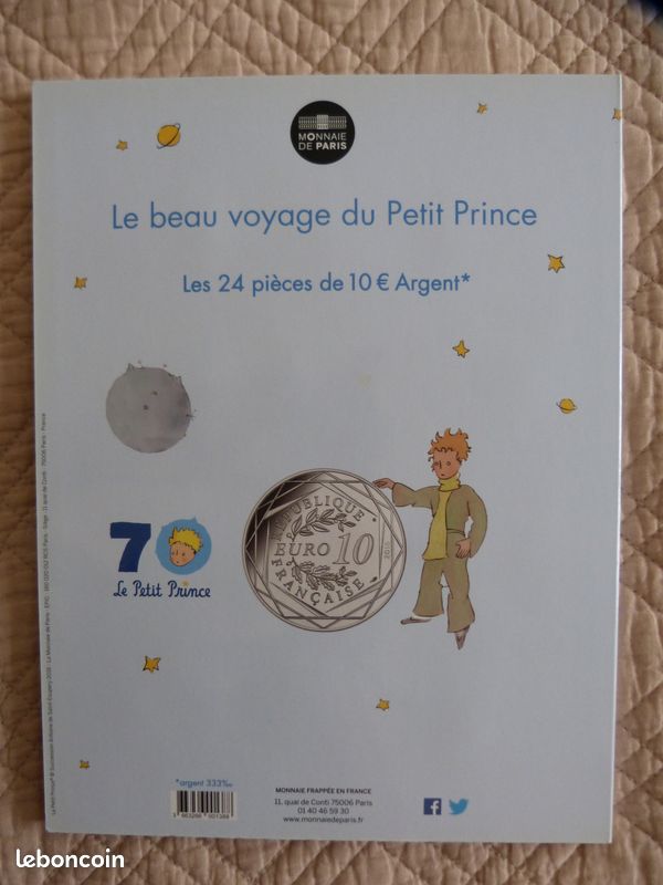 24 pièces en Argent de la Monnaie de Paris "le Beau Voyage du Petit Prince" (image 5)
