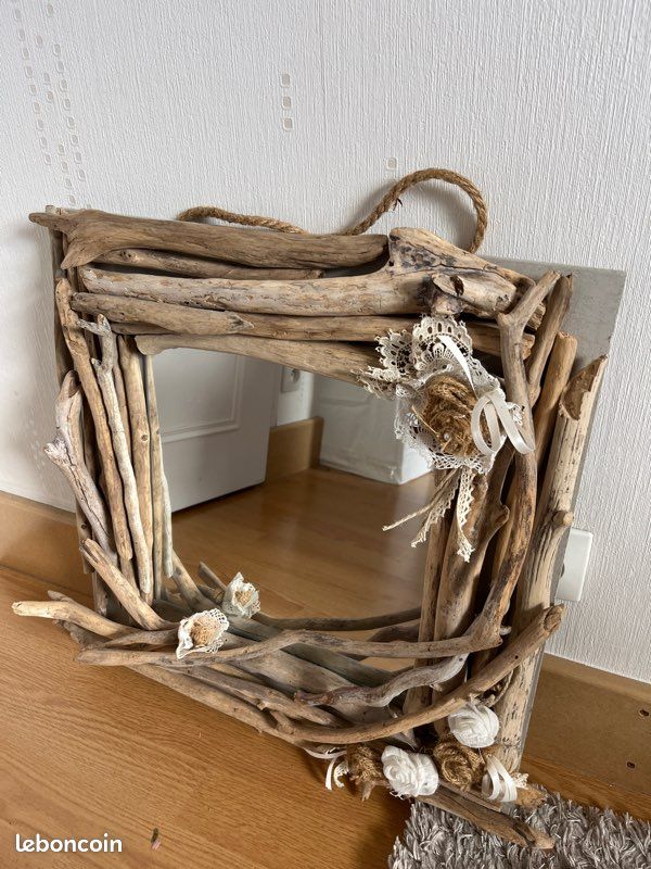 Miroir en bois flotté style maison du monde (image 1)