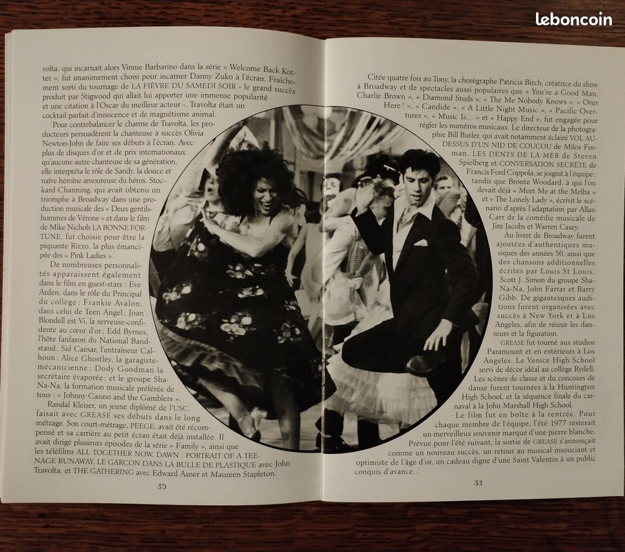 Grease dossier de presse original 1995 (image 4)