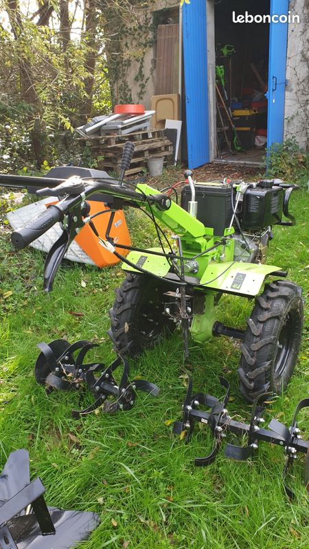 Motoculteur diesel 12 CV transmission directe VITO 456 cm3 avec 2 fraises et butteur (image 7)