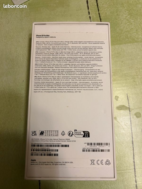 IPhone 15 pro max 256Go sous garantie (image 4)