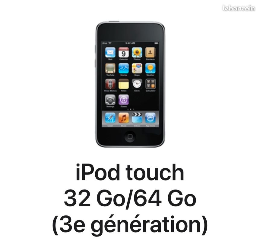 IPOD TOUCH 64GA 3ème génération (image 5)