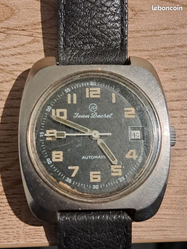 Montre De Poche Ancienne Jean Decret HS - À Restaurer, Mouvement Quartz, Pour Homme