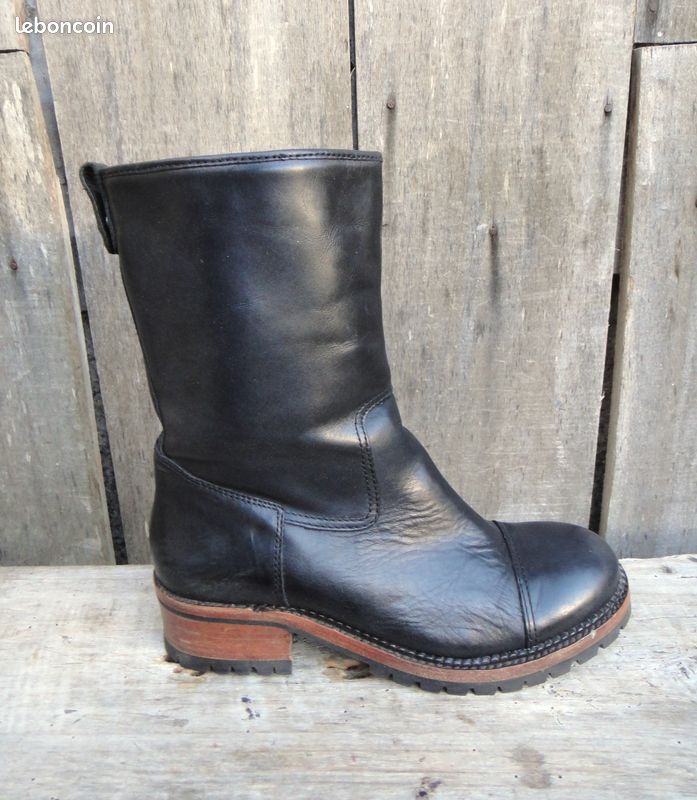 Bottines ASH En Cuir Gris - Pointure 39 Femme - Occasion Bon état