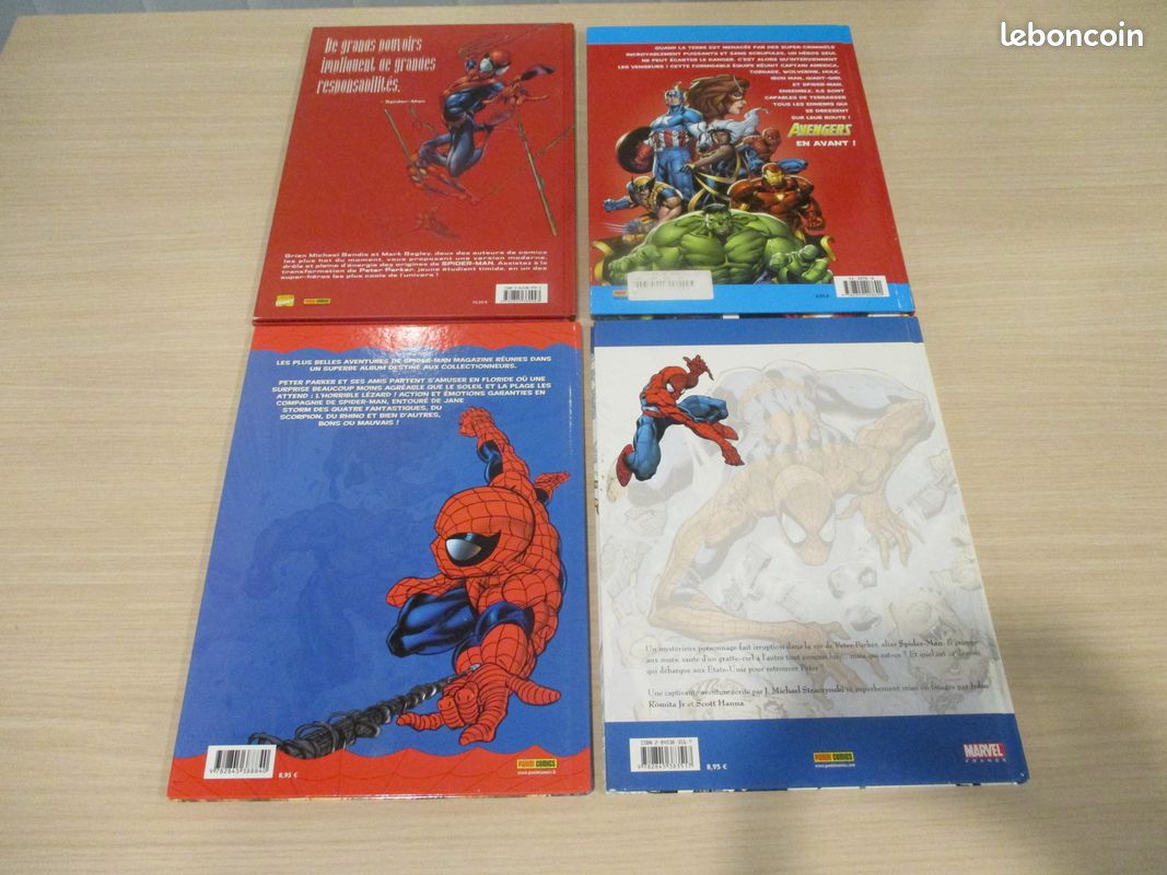 LOT 4 COMICS SPIDER-MAN GRAND FORMAT CARTONNE - AUTEURS DIVERS - Edit. DIVERS (image 2)
