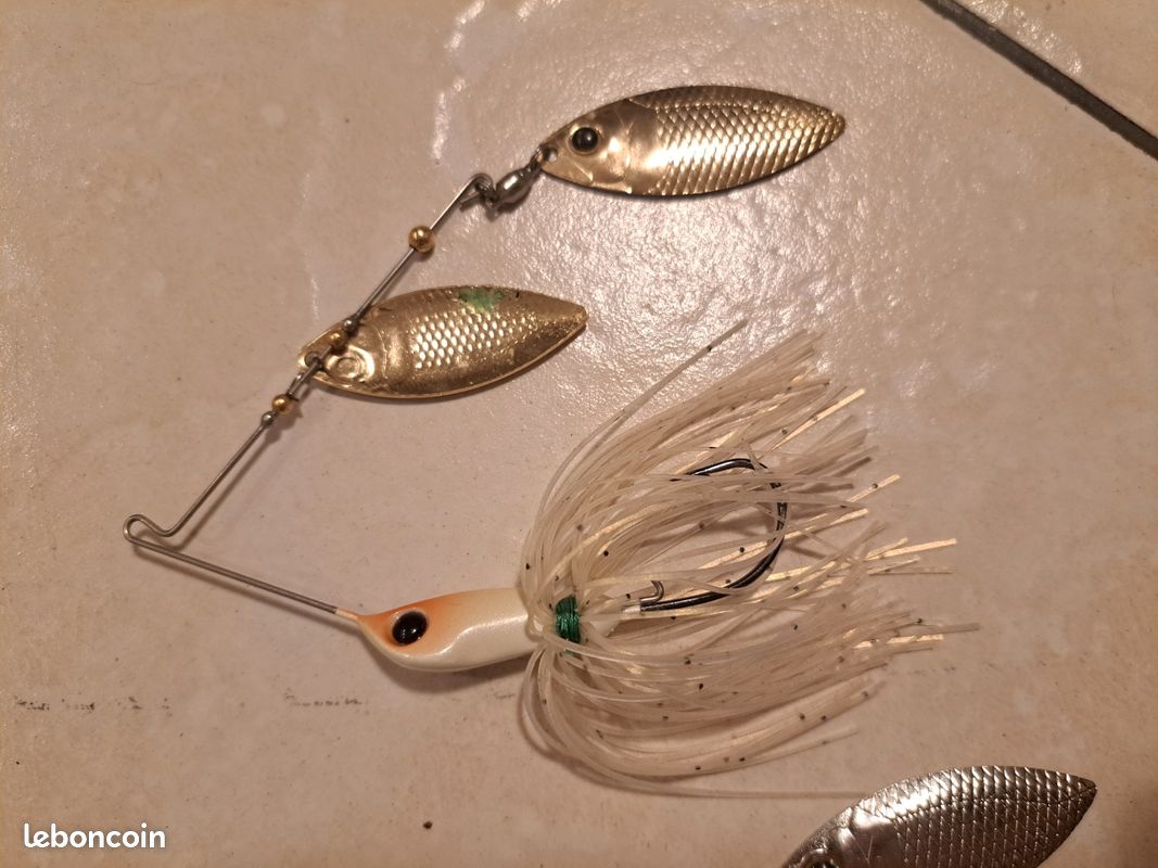 Paquete X 4 Spinnerbaits, Buzzbaits O Brujitas Ideales Para La Pesca De Especies Como Black Bass Trucha Y Mas