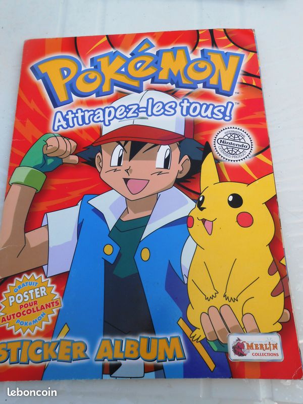 Livre sticker Album Merlin Pokemon Attrapez Les Tous (vic)1 (image 1)