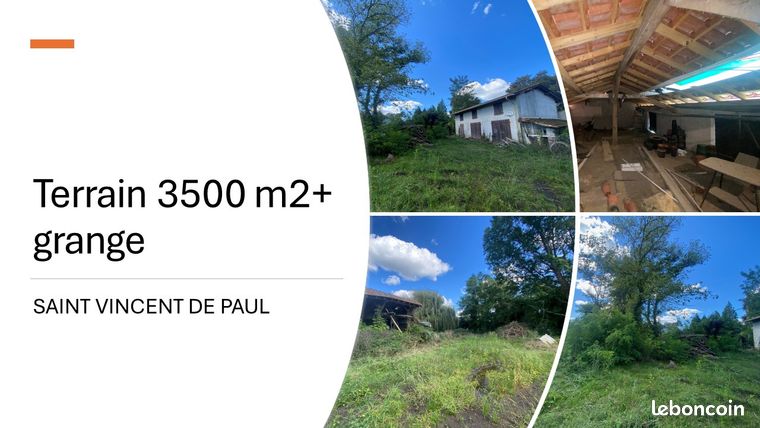 Terrain 3500 m² Saint-Vincent-de-Paul