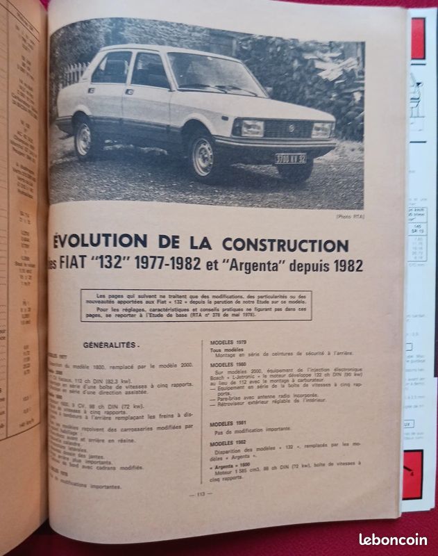 Revue Technique Automobile (RTA) Opel Corsa SR TR 1000 1200 1300 - Éditions ETAI, Occasion Proche Du Neuf