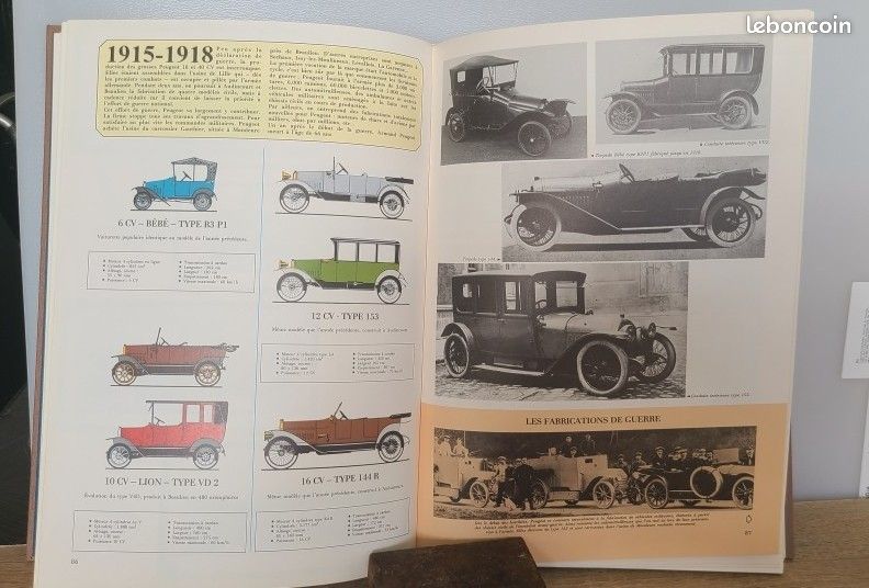 Livre Automobile : Toutes Les Peugeot Par René Bellu – État Correct