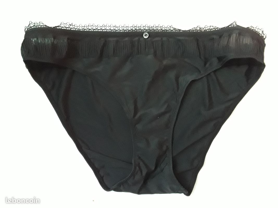 Slip femme noir ETAM taille 46 (image 1)