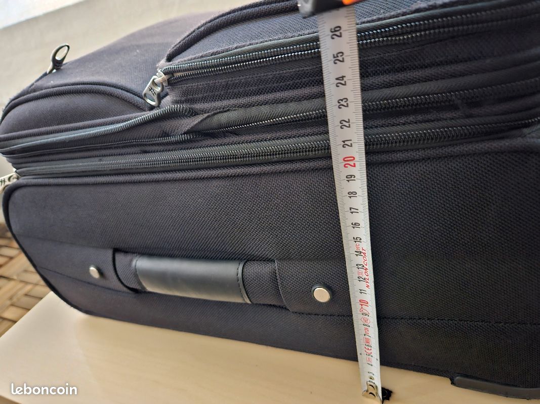 Valise noir pratique extensible (image 11)