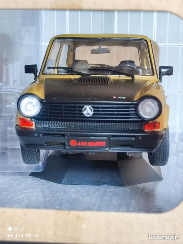 Miniature Autobianchi A112 Abarth 1973 - Art Motor Steel - Échelle 1/43 - Acier Inox - Neuve