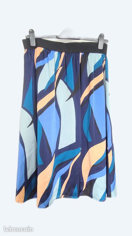 Jupe évasée Jacqueline RIU Taille 44 - Gris/noir, Occasion Très Bon état