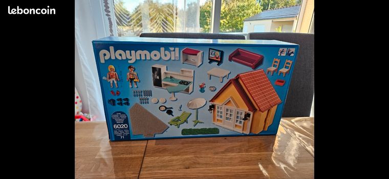PLAYMOBIL RÉF 6020 - Maison de vacances transportable - Complète EUR 21