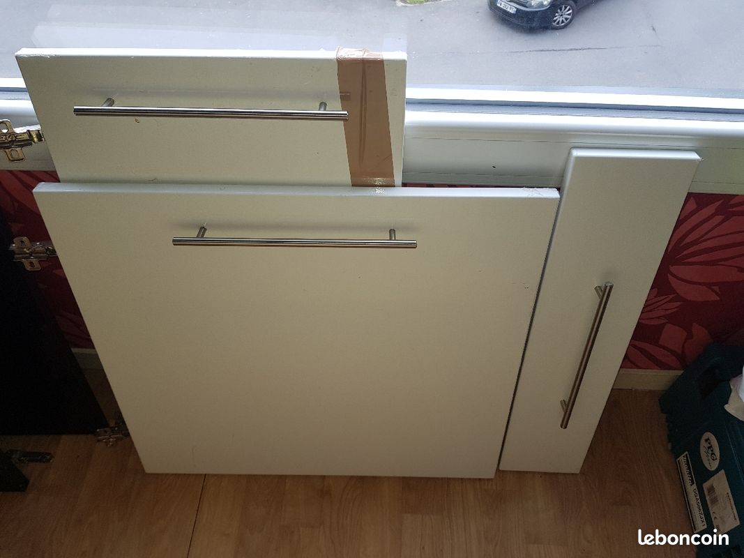 Porte cuisine blanc laquer (image 1)
