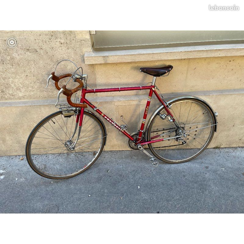 Selle Vélo Course Ancienne Peugeot Sport – Cuir – Randonneuse – Vintage 1940-1960