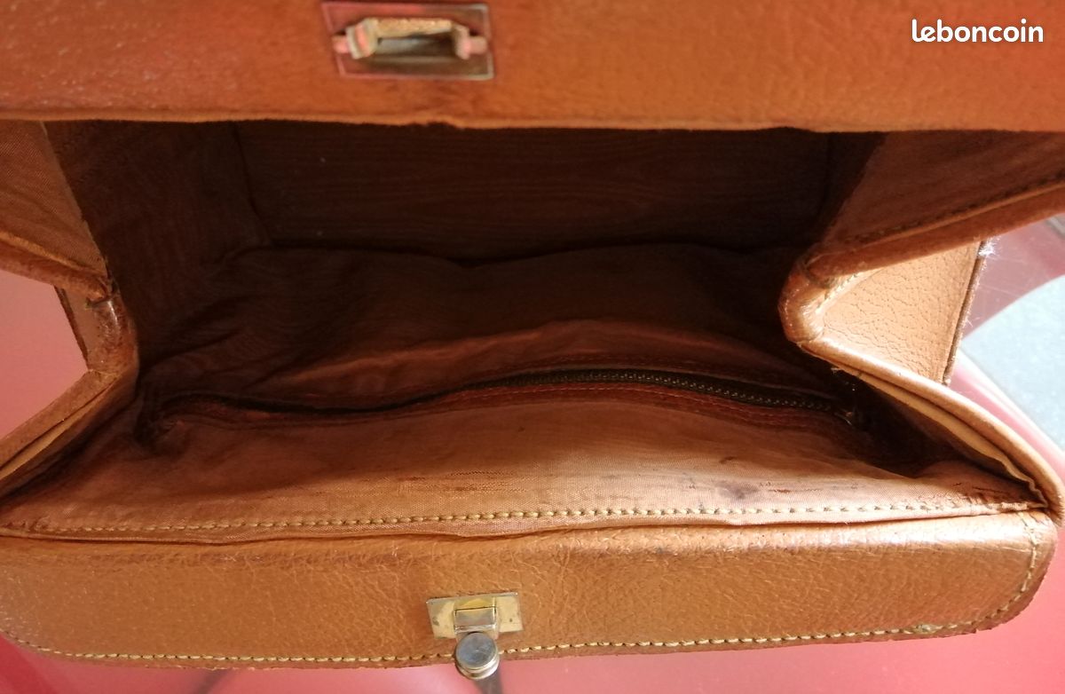 Sacoche fourre-tout cuir vintage (image 7)
