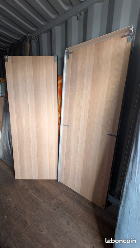 Porte coulissante dressing Ikea HASVIK effet chêne blanchi (image 2)
