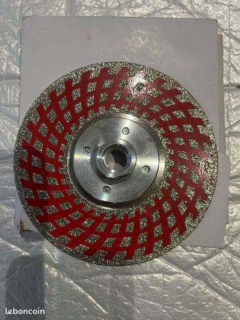 Disque Diamant 125mm Électroplaqué Professionnel - Lame Coupe & Meulage Granit Marbre Céramique Porcelaine Quartz - M14 SANLEETEK