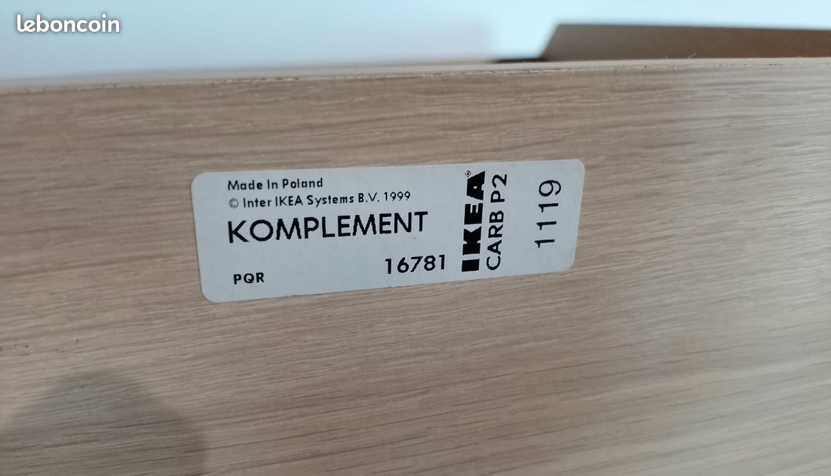 Tiroirs IKEA Komplement/ PAX couleur chêne blanchi (image 5)