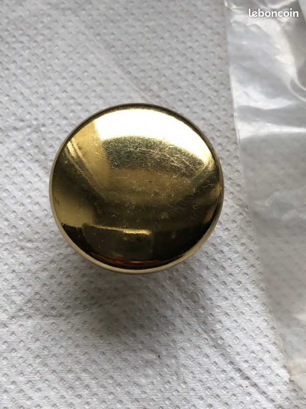 8 boutons de meuble dorés Chrisligne Ø30 mm – design élégant (image 1)
