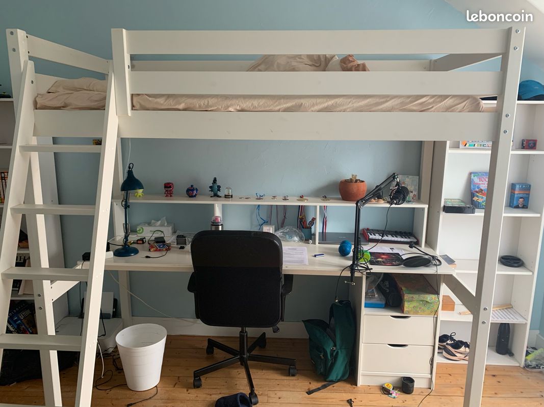 Lit/bureau enfant (image 1)