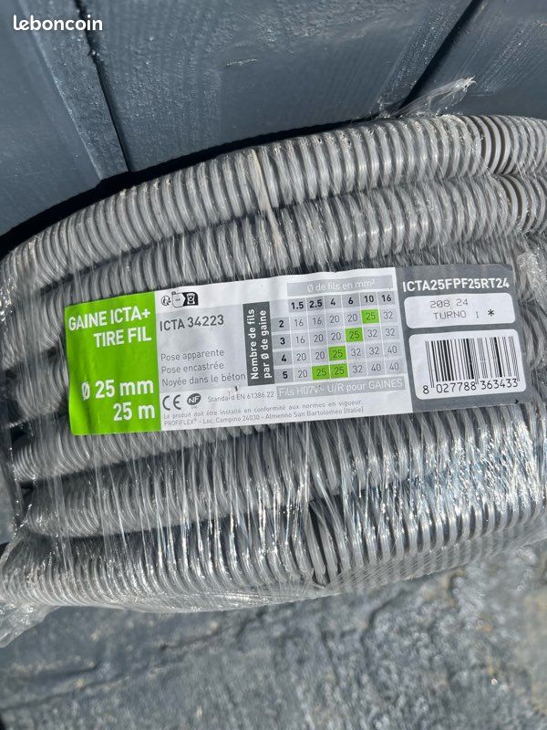 Gaine ICTA+tire fil, d.25mm, 25ml ICTA 34223 (image 2)