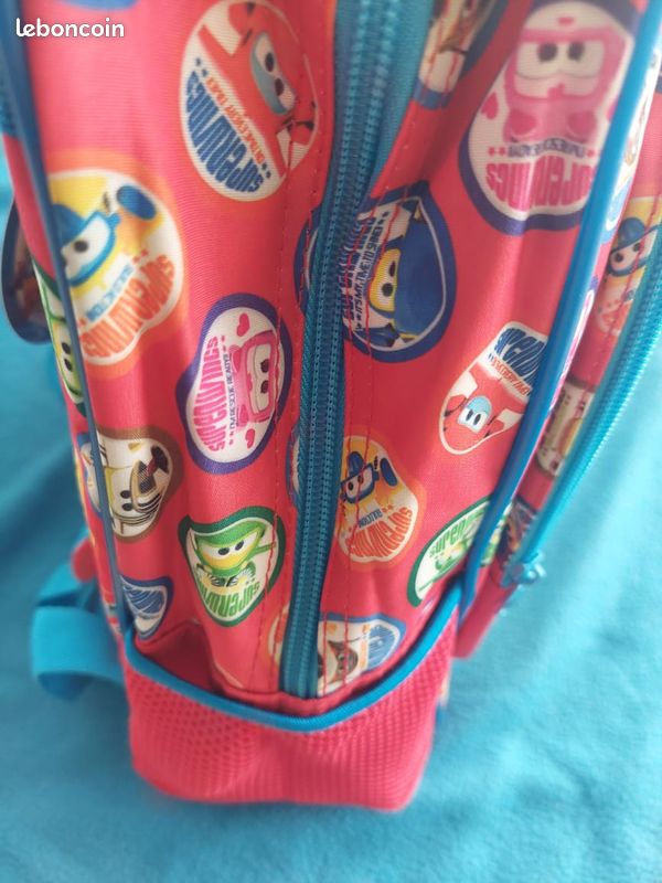 Sac à Dos Enfant Super Wings 3D – Polyester Et EVA, Cartable, Neuf