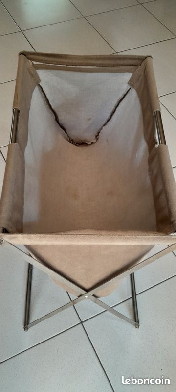 SECONDE MAIN porte revues,tricotage ou autre tissus suédine beige (image 1)