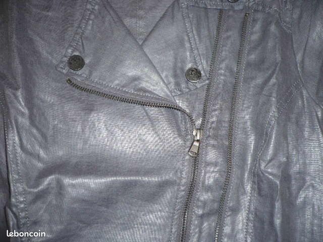 Veste lin grise forme perfecto FLEUR DE SEL T38 neuve (image 7)