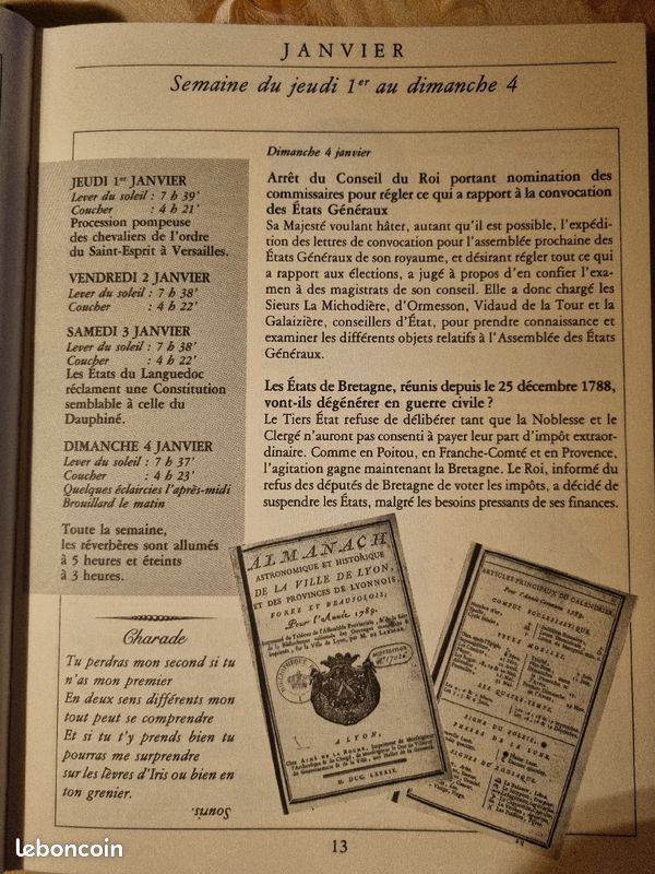 L'almanach de 1789 (image 2)