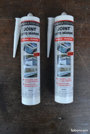 2 cartouches de joint silicone Blanc Auto Marine camping car Sinto 290ml -  Équipement caravaning