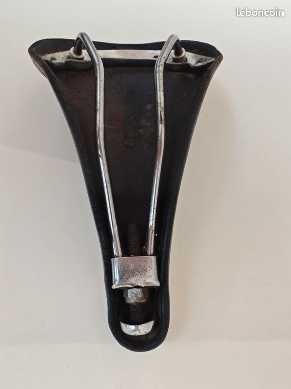 Selle vélo course vintage IDEALE 88 Speciale Compétition en cuir 1960