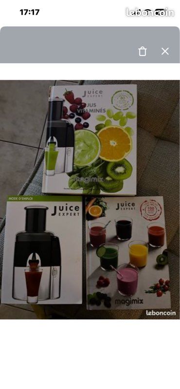 Extracteur de jus et livres (image 3)