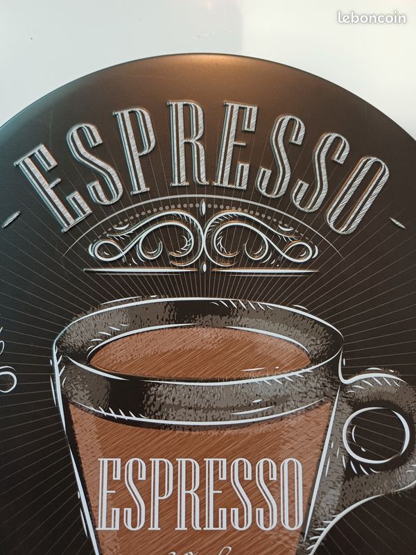 SUPERDANT Plaque Metal Vintage Pour Machine à Café Bouilloire